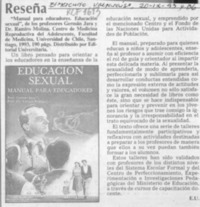 Reseña  [artículo] E. U.