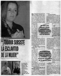 "Todavía subsiste la esclavitud de la mujer!"