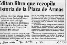 Editan libro que recopila historia de la Plaza de Armas  [artículo].
