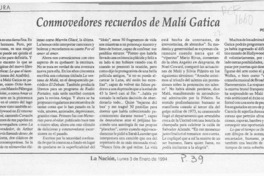 Conmovedores recuerdos de Malú Gatica  [artículo] Poli Délano.