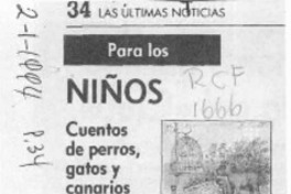 Cuentos de perros, gatos y canarios  [artículo] Angélica Rivera.