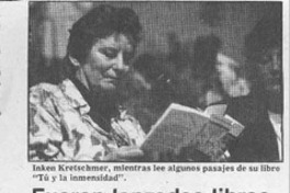 Fueron lanzados libros de Inken Kretschmer  [artículo].