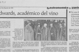 Jorge Edwards, académico del vino
