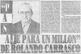 "Pasaje para un millón" de Rolando Carrasco