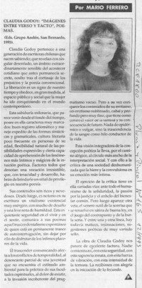 El mundo de los libros --  [artículo] Mario Ferrero.