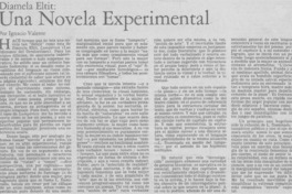 Una novela experimental