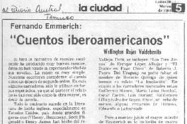 Fernando Emmerich, "Cuentos iberoamericanos"