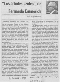 "Los árboles azules", de Fernando Emmerich