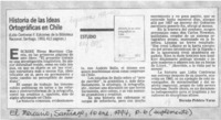 Historia de las ideas ortográficas en Chile  [artículo] Hernán Poblete Varas.