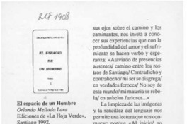 El espacio de un hombre  [artículo] Horacio Eloy.
