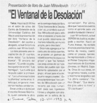 "El Ventanal de la desolación"  [artículo].