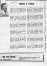 Neruda y Temuco  [artículo] Juan M. Fierro.