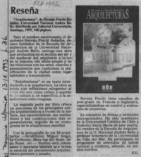 Arquilecturas  [artículo] E. U.