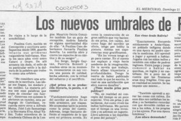 Los nuevos umbrales de Paulina Cors  [artículo] Rubén Gómez Quezada.