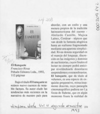 El banquete  [artículo] Sonia González Valdenegro.