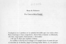 Rosa de Número  [artículo] Carlos Ruiz-Tagle.