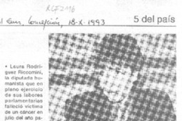 Fundación lanza libro de Laura Rodríguez