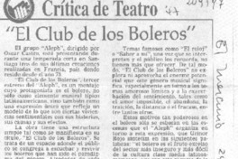 "El club de los boleros"