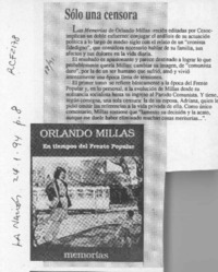 Sólo una censora  [artículo].