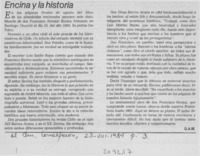 Encina y la historia