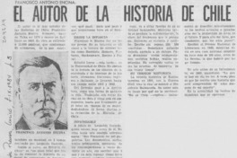 El autor de la "Historia de Chile"