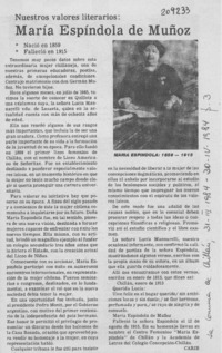 María Espíndola de Muñoz