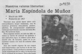 María Espíndola de Muñoz