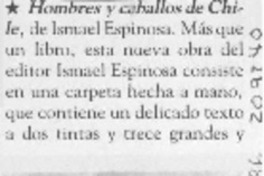 "Hombres y caballos de Chile"