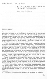 Algunas ideas educacionales de Jaime Eyzaguirre