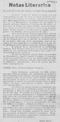 El apocalipsis de Chile