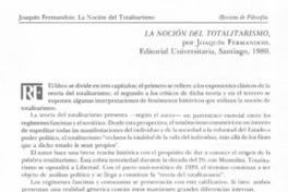 La noción del totalitarismo