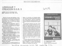 "Lenguaje y creación"