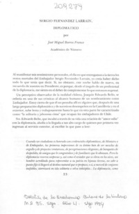 Sergio Fernández Larraín, diplomático