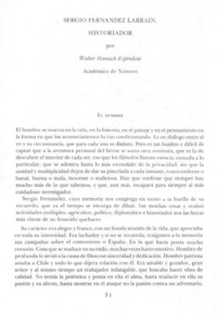 Sergio Fernández Larraín, historiador