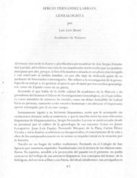 Sergio Fernández Larraín, genealogista