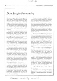 Don Sergio Fernández