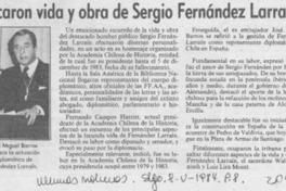 Evocaron vida y obra de Sergio Fernández Larraín