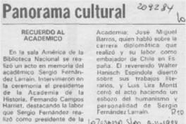 Recuerdo al académico