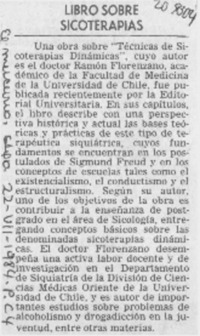 Libro sobre sicoterapias