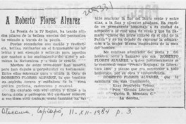 A Roberto Flores Alvarez