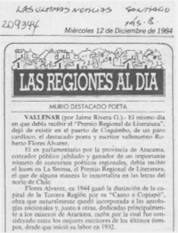 Murió destacado poeta