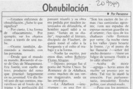 Obnubilación