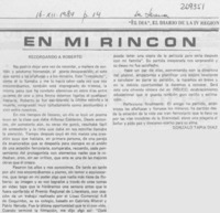 Recordando a Roberto