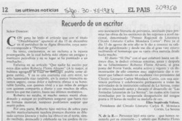 Recuerdo de un escritor