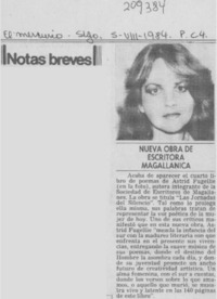 Nueva obra de escritora magallánica