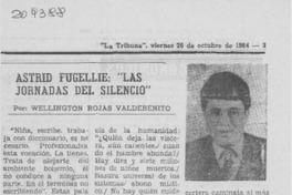 Astrid Fugellie, "Las jornadas del silencio"