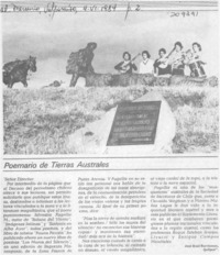 Poemario de tierras australes