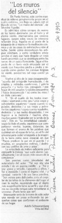 "Los muros del silencio"