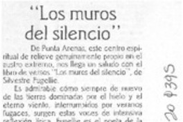 "Los muros del silencio"