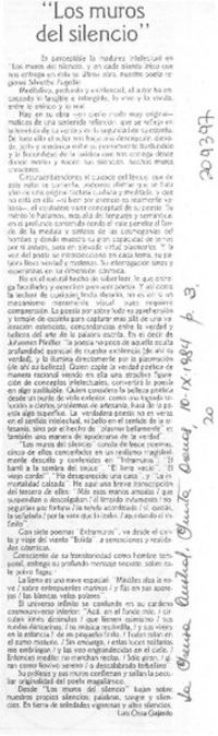 "Los muros del silencio"